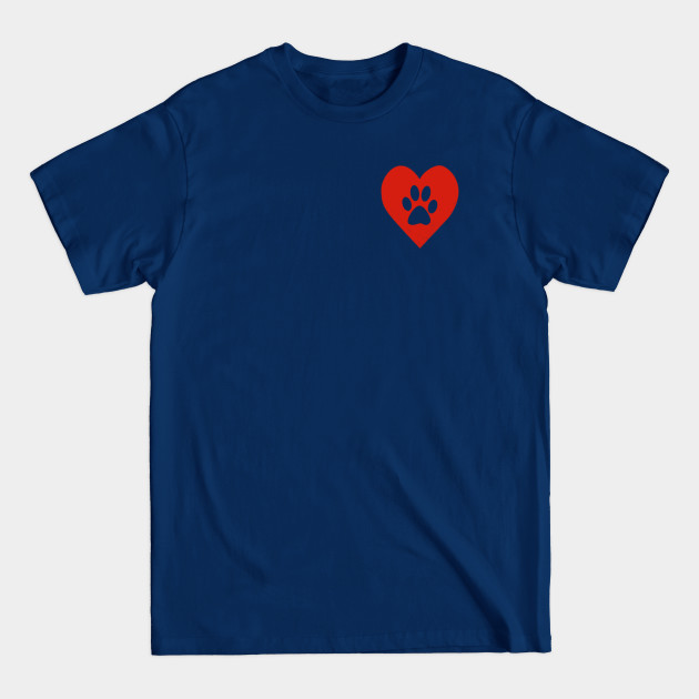 Discover Paw heart face mask - Face Mask - T-Shirt