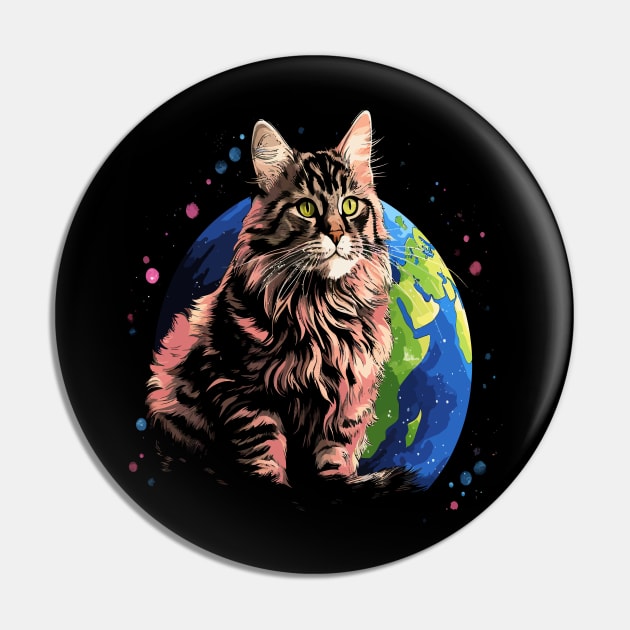 American Bobtail Earth Day Pin by JH Mart