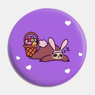 I Love You - Easter Bunny Sloth Pin