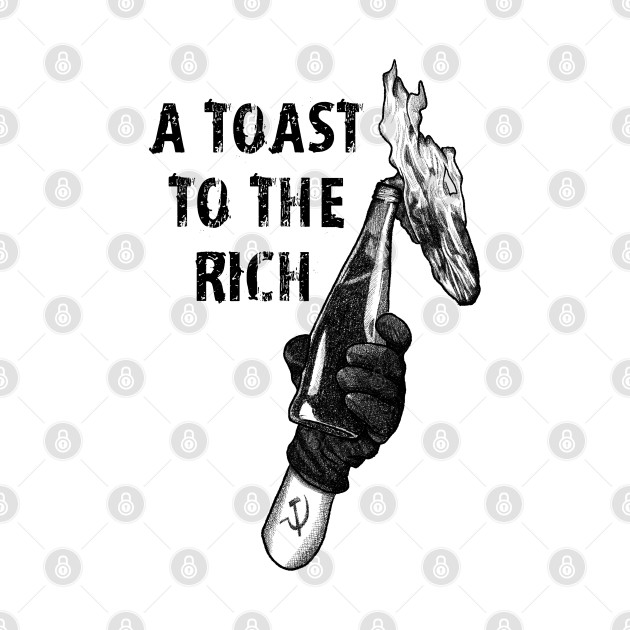 A Toast To The Rich - White by FDbones