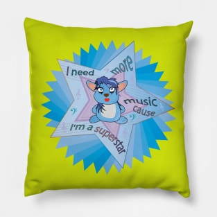 I Need More Music Superstar Pillow