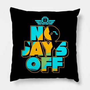 Jay All Day Aqua Retro Pillow