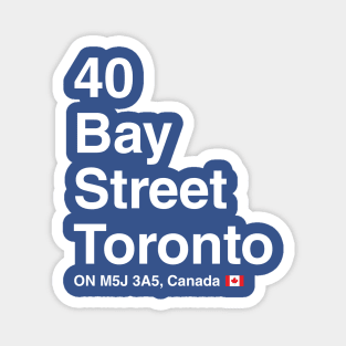 Toronto Mapel Leafs Hockey Arena Street Address Magnet