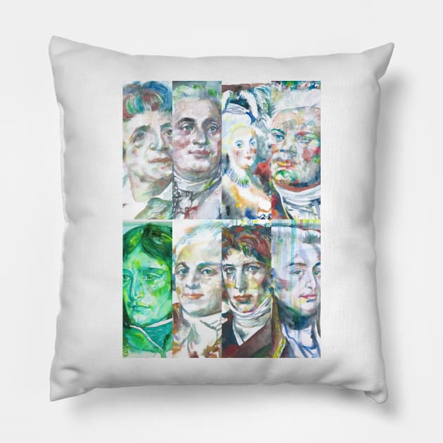 THE FRENCH REVOLUTION IN EIGHT PORTRAITS Pillow by lautir