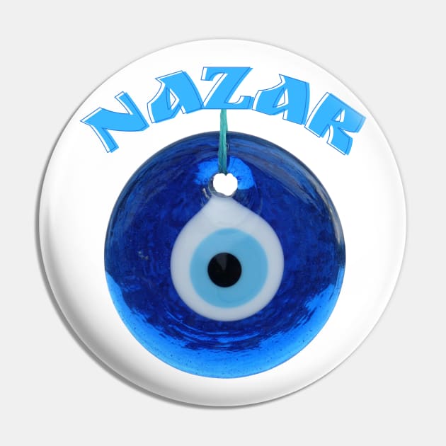 Nazar - Glass Evil Eye Pin by Mazzlo Shop