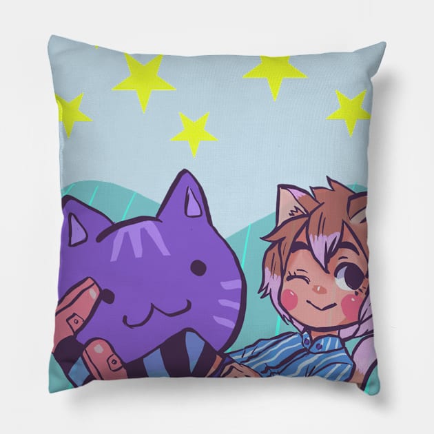 catgirl'] Pillow by tizy