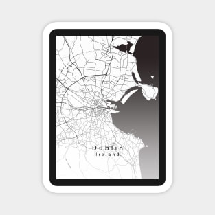 Dublin Ireland City Map Magnet