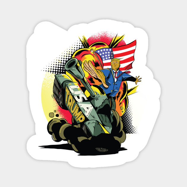 Funny Trump Cartoon Cartoon Magnet Teepublic Au