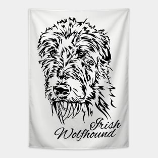 Proud Irish Wolfhound dog portrait Tapestry