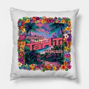 Tahiti, French Polynesia Pillow