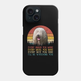 Vintage Every Snack You Make Every Meal You Bake Komondor Phone Case