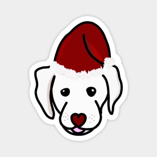 Puppy in christmas bonnet Magnet