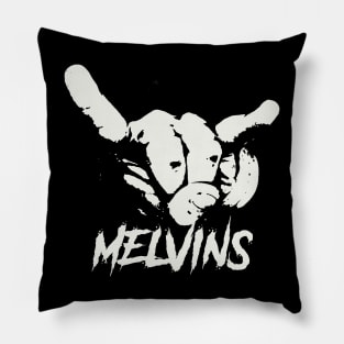 melvins horn sign Pillow
