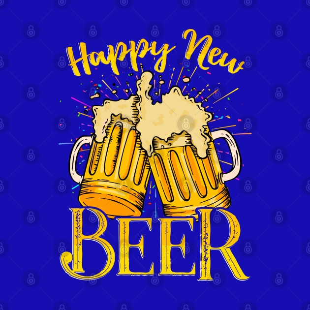 Happy New Beer Funny Happy New Year by aneisha