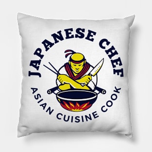 The Japanese chef asian cuisine design Pillow