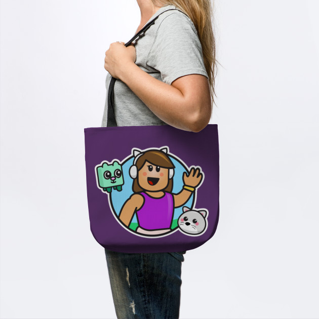 Gamer Girl With Headphones And Pets Roblox Girl Tote Teepublic - roblox headphones style