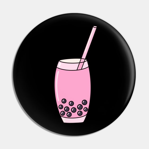 Bubble Tea Pin by Kelly Louise Art