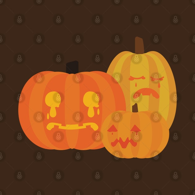 Somber Jack O' Lantern Crew [trio] by deadbeatprince typography