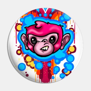 Bubble Monkey Pin