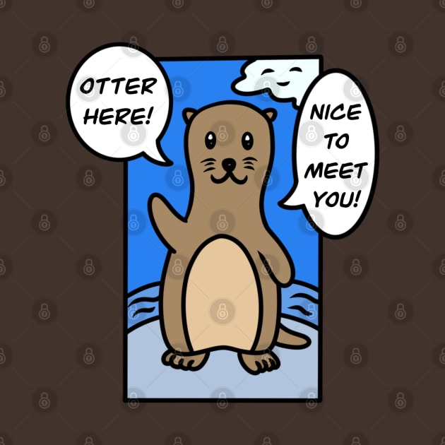 Cute cartoon otter by Andrew Hau