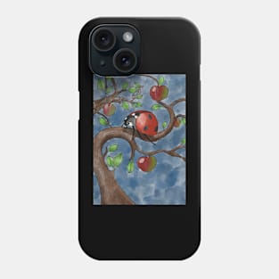 Ladybug on apple tree Phone Case