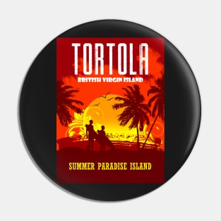 Tortola Summer Paradise Island Pin