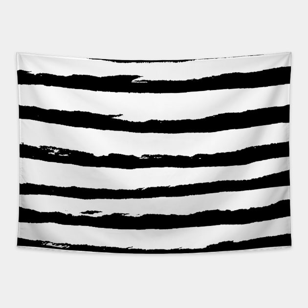 Ink Stripes Tapestry by MarinaDemidova