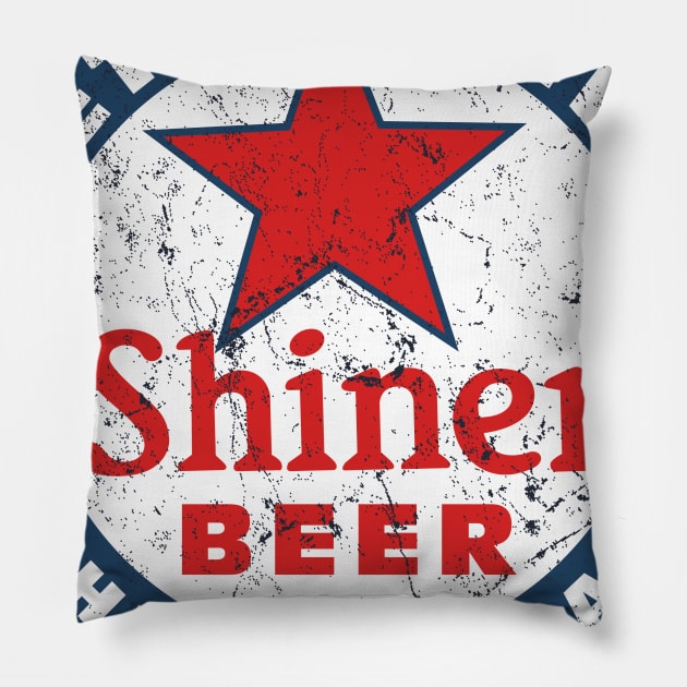 Shiner Beer Pillow by MindsparkCreative