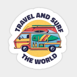 Travel And Surf  The World Magnet