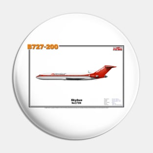 Boeing B727-200 - Skybus (Art Print) Pin