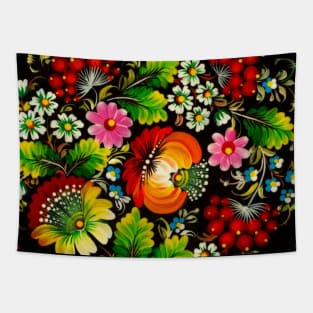 Ukrainian petrykivka painting flowers Tapestry