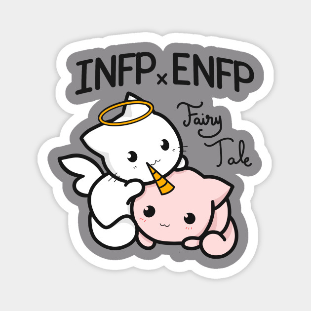 ENFP Girl/Boy B/W 4x6 Thermal Sticker Kawaii -  Portugal