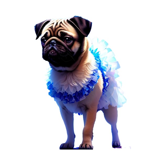 The Pug Prima Ballerina by fur-niche