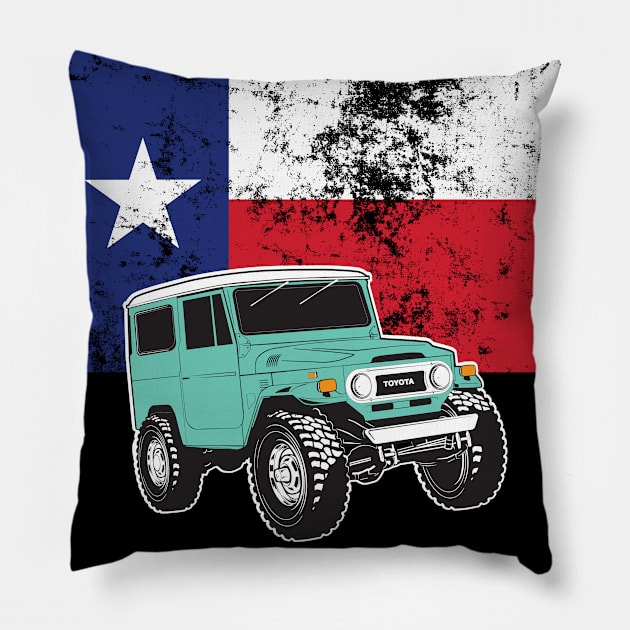 FJ40 with Texas Flag Pillow by Bulloch Speed Shop