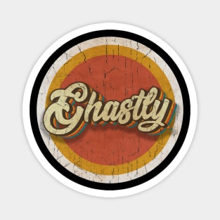 circle vintage Ghastly Magnet