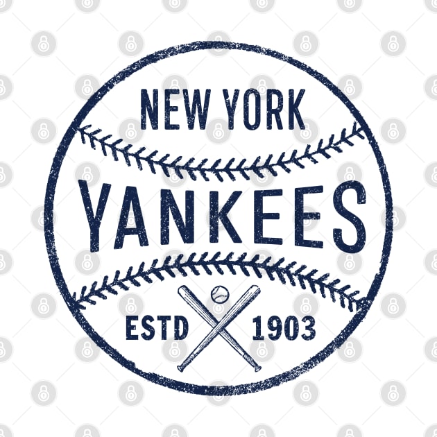 Vintage Yankees Ball by Buck Tee by Buck Tee