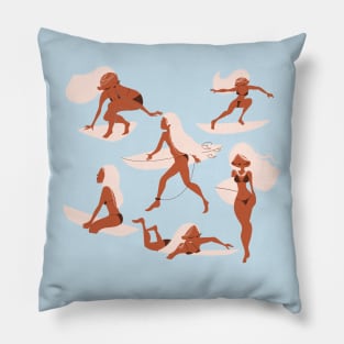 Surfer Girls Pillow