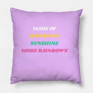 Sunshine and Rainbows Pillow