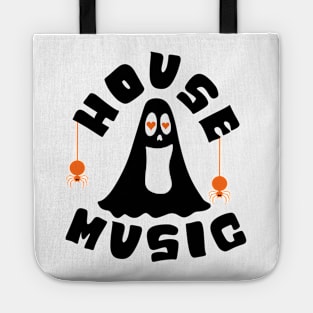 HOUSE MUSIC - Halloween Vibes (Black/Orange) Tote