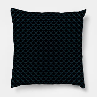 Blue fish flakes Pillow