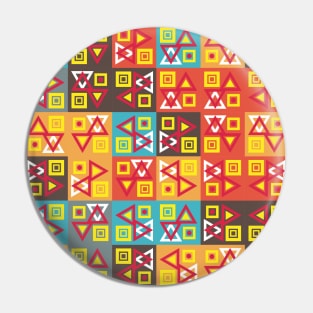 Tiled geometric pattern Pin