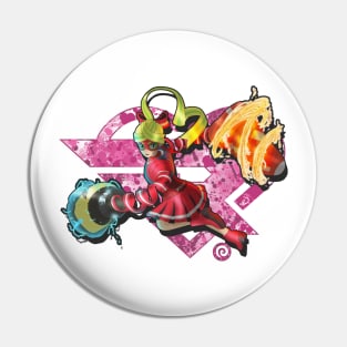 Ribbon Girl (Pink version) Pin