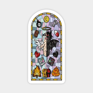 The Binding of Isaac cathedral stain glass Magnet