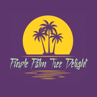Purple Palm Tree Delight from Stranger Things T-Shirt