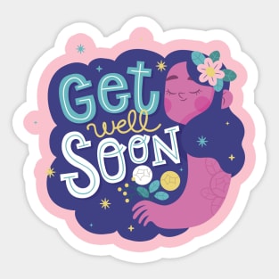Get Well Soon with Bear Sticker Graphic by niradjstudio · Creative Fabrica