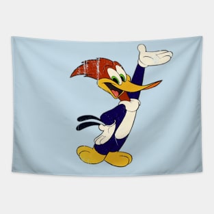 Woody Woodpecker - Distressed Vintage Authentic Style Tapestry