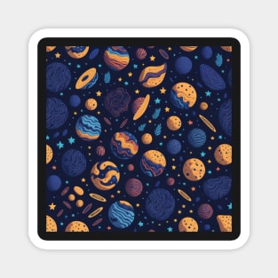 Planets Symphony Patterns Magnet