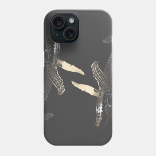 CIRCLING WHALES Phone Case