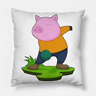 Pig Bowling Bowling ball Sports Pillow