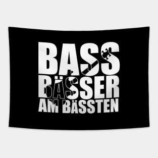 BASS BAESSER AM BAESSTEN funny bassist gift Tapestry